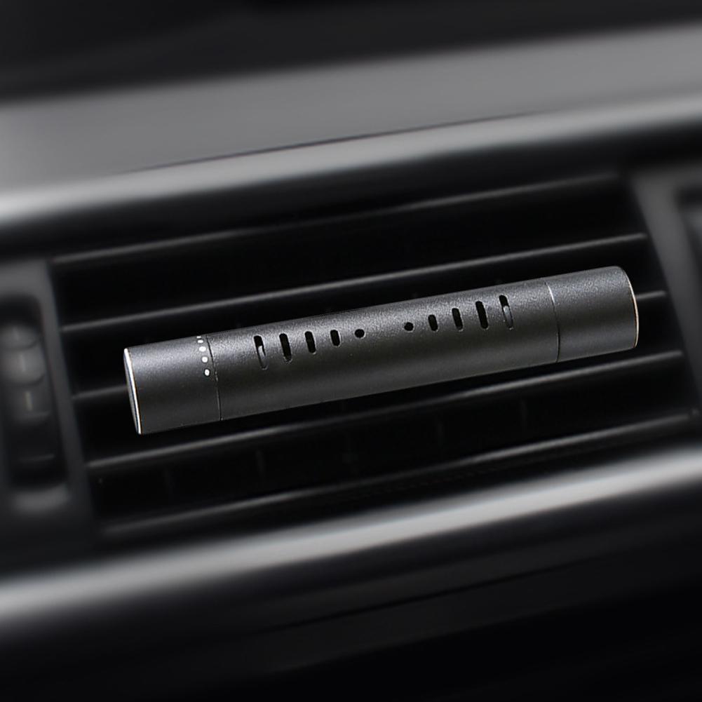 Autoduft, individueller Entlüftungsclip, zylindrischer Entlüftungsclip für ätherische Öle im Auto, Diffusor mit 10 Nachfüllstäbchen für Auto, Büro, Küche