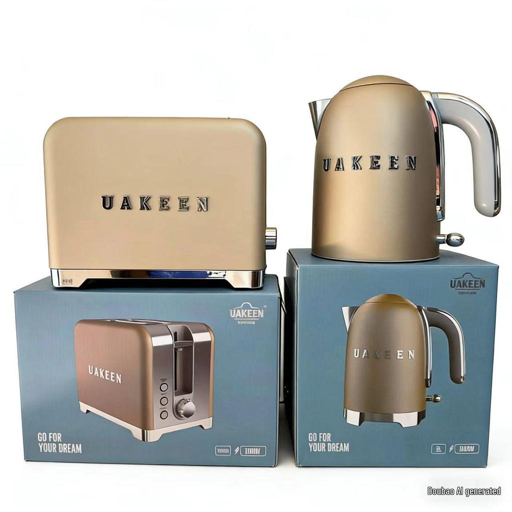 Bollitore Elettrico Lussuoso UAKEEN da 2L in Acciaio Inossidabile con Coperchio Interno in Acciaio
