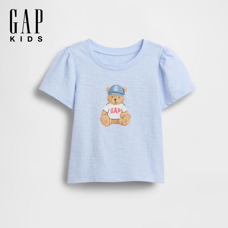 GAP Toddler Girls  2026 Summer Pure Cotton Brenna Bear T-Shirt 110/56