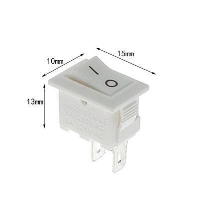Mini 1 sztuk / partia 10 * 15 Mm 2Pin On / Off przełącznik kołyskowy łodzi przełącznik samochodowy ciężarówka