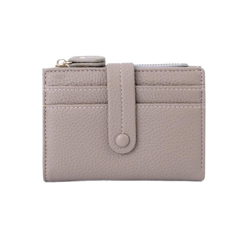 2025 Women's Compact Leather Bifold Wallet: RFID-Blocking, Zippered, Exquisite PU Coin Purse