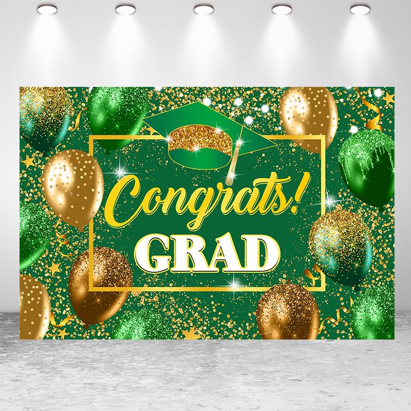 2025 Graduation Season Background Banner Bachelor's Cap Balloon Party Decorative Background Photography Background
