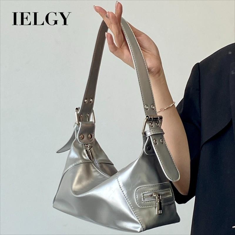 IELGY Female Bag Spring Summer Silver High-End Underarm Bag