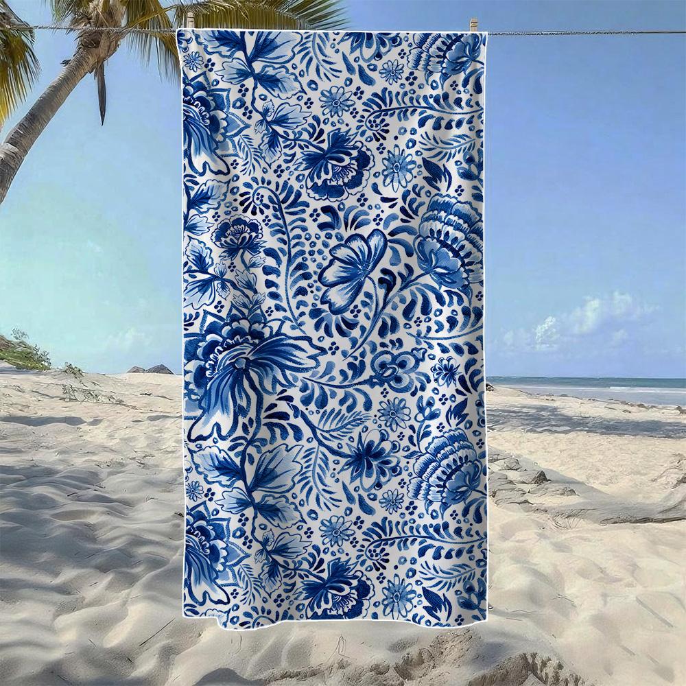 

Abstract Floral Beach Towel, Soft Quick-Drying, Perfect For Portable Outdoor Travel, Swimming, Camping And Summer Beach W40*H60(CM)