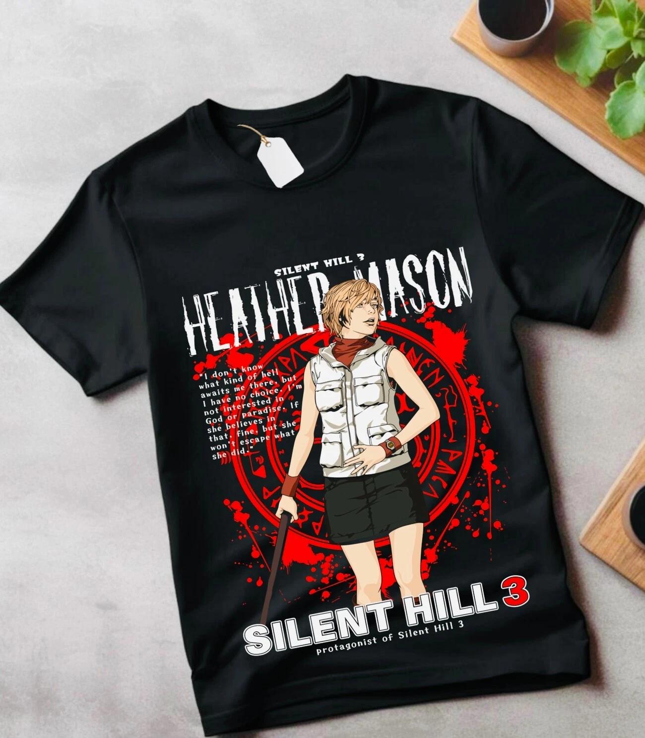 Silent Hill 2 T-Shirt Pyramid Head Shirt Silent Hill Game Red Apparel gift shirt 2XL