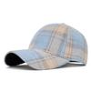 Unisex Autumn/Winter Classic Plaid Baseball Cap - Hard Top Duckbill Sun Hat