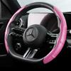 Auto Lenkradbezug 38cm/15inch Kohlefaser Sportlich Ultradünn Rutschfest Kartenhülle Sommer Lenkradbezug Typ
