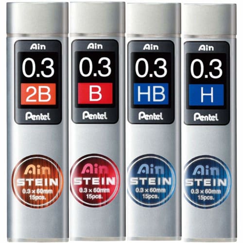 Pentel mechanical pencil lead Einstein lead C273-HB 0.3mm HB
