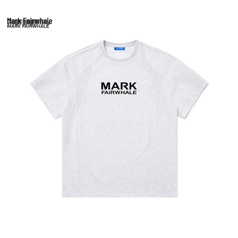 

Mark Fairwhale Men s Print Splicing Round Neck Short Sleeve T-Shirt XL