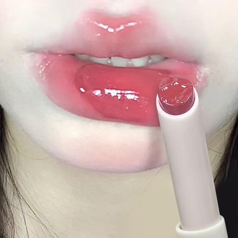 Translucent Crystal Lipstick: Long-Lasting, Non-Fading, Korean Style, Plump Lips, Water Essence Gloss.