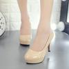 New shallow patent leather nightclub super high heels stiletto women's shoes single shoes
