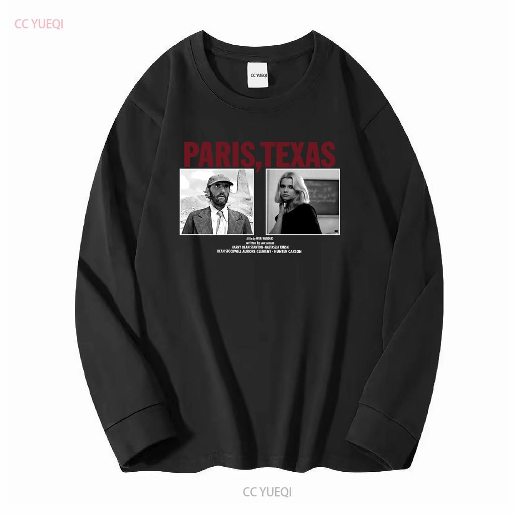 Paris Texas 1984 Filmposter T-Shirt Gr. XXL Wim Wenders Werner Herzog David Lynch lange oder kurze Ärmel Vintage Gewaschen Atmungsaktiv