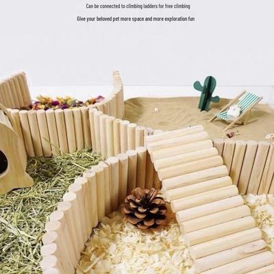Goldhamster Kletterbrücke und Schaukelset: Mit Leiter, Schaukel, Baumstammbrücke und hängendem Bogen zum Spielen und zur Absonderung.