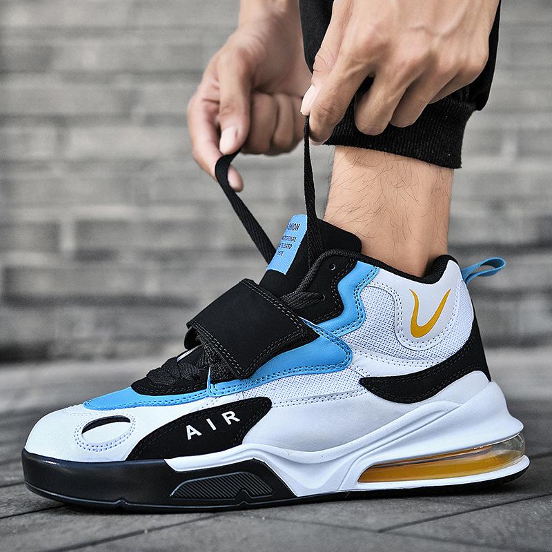 Hoge basketbalschoenen grote maat luchtkussen demping sportplatform student loopschoen student