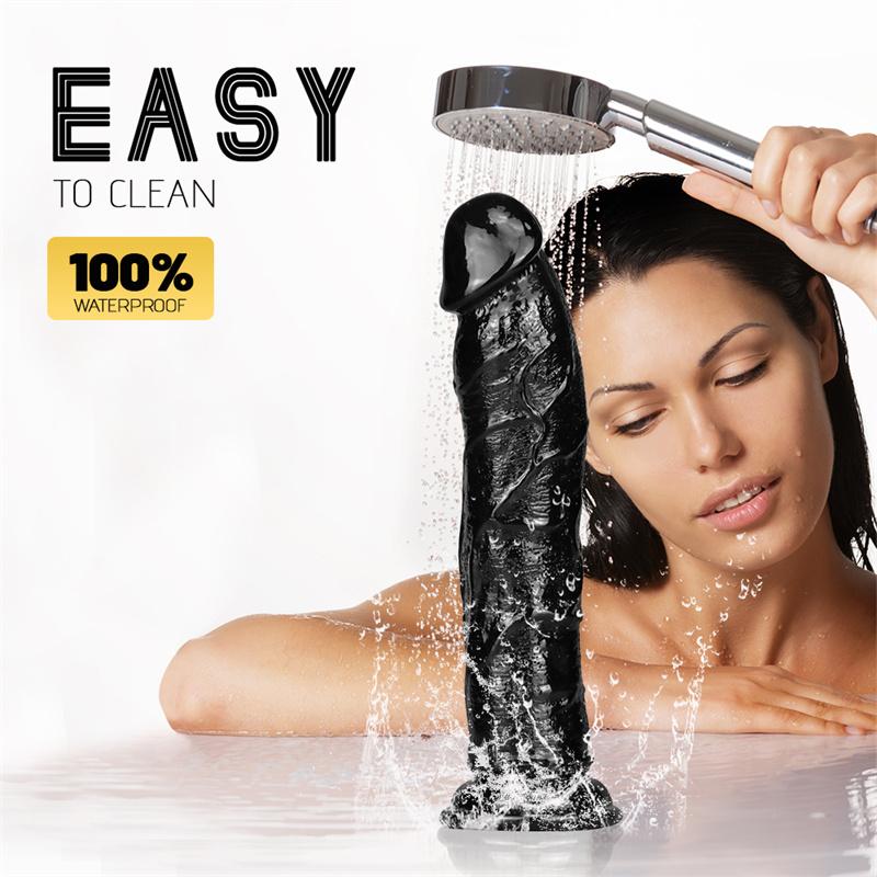 Straight General Eggless Dildo Crystal Simulation Penis Transparent Jelly Wearing Female Masturbation Device