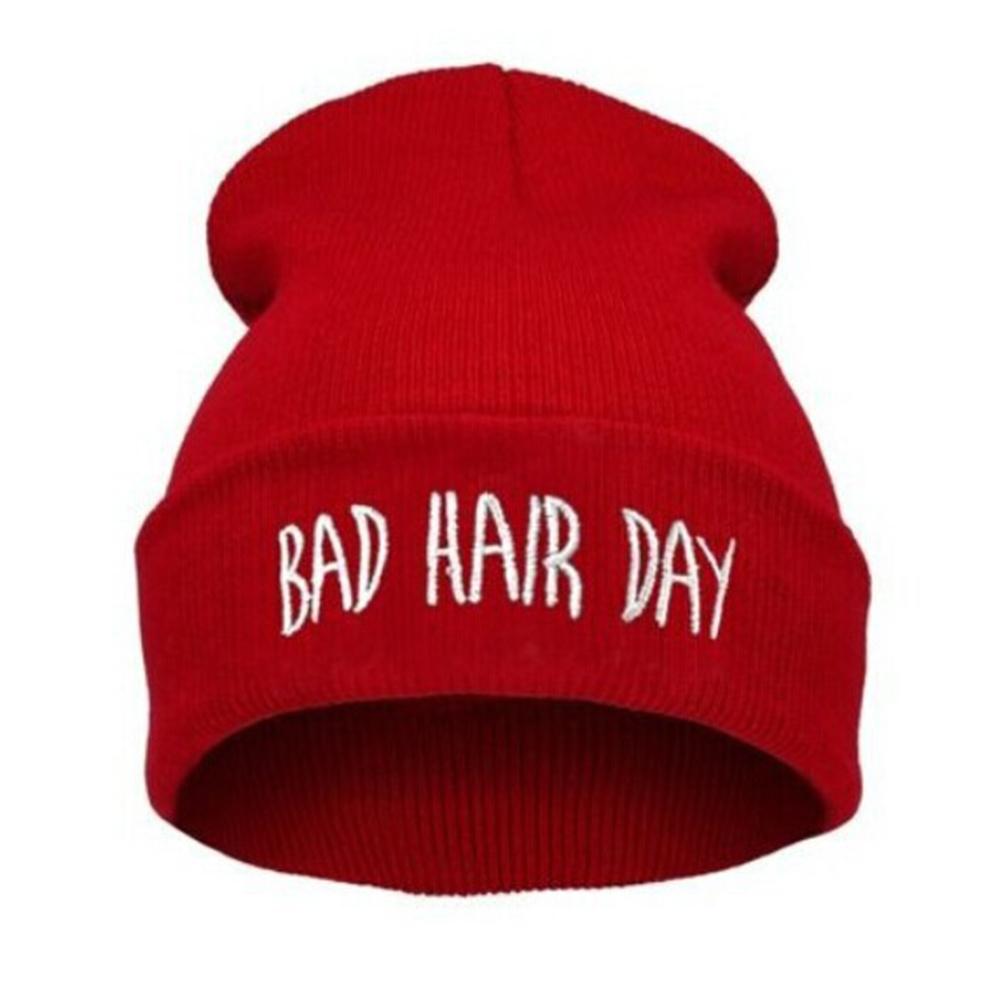 Unisex Warm Winter Fashion Bad Hair Day Wrap Head Cap Wool Hat Hip-hop Knit Beanie Hats