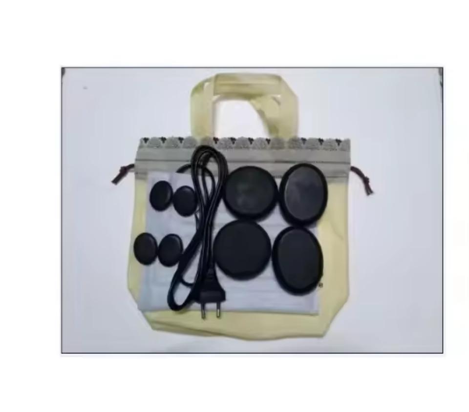 EU/US Plug Heating Bag/Heating Box/5 Pcs SPA Essential Oil Hot Massage Stone/ Bag with 8pcs Massage Energy Stone Sets