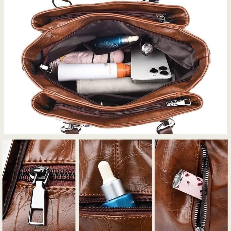 Vintage Portable Tote Bag Shoulder Messenger Women's Bag