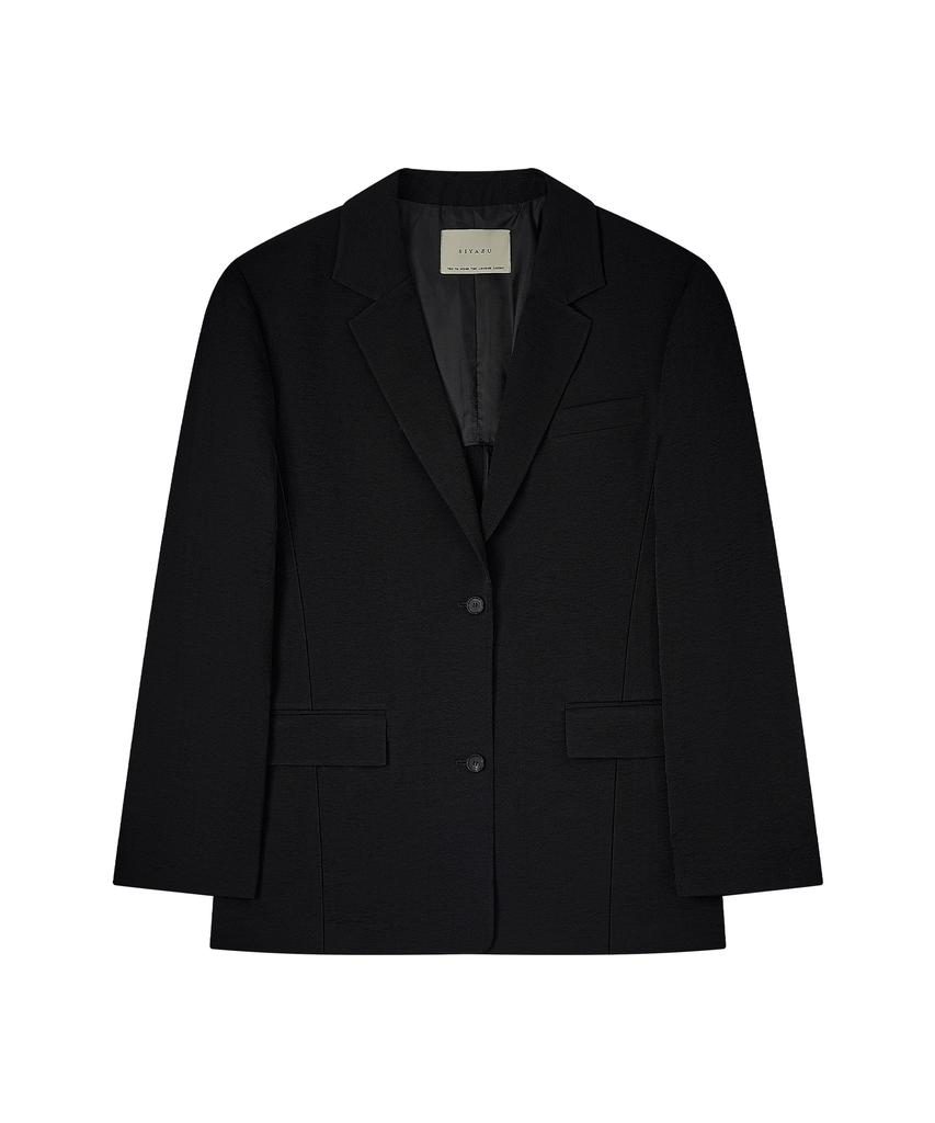 Siyazu Siot4195 Lounge Soft Blazer_Black