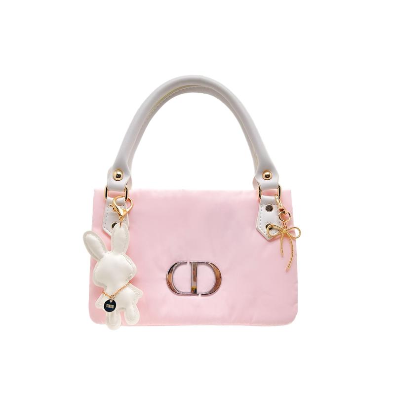 

DIOR Bag [Customized Cosmetic Bag] Canvas Rabbit Berry Orchard Simple Fashion Versatile Classic Trendy Niche High-end Storage Leather Pendant Small