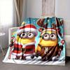 1Pc Christmas Minions Costumes Blanket Soft And Comfortable Casual Warm Camping Travel Christmas Halloween Gift M91756
