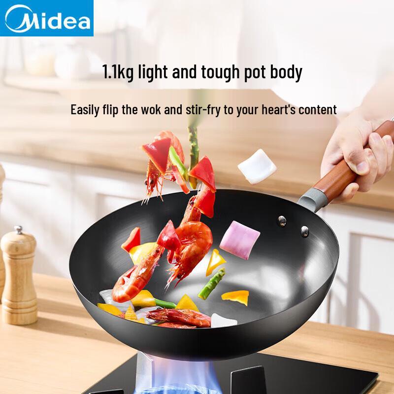 Midea 32cm Fine Iron Wok