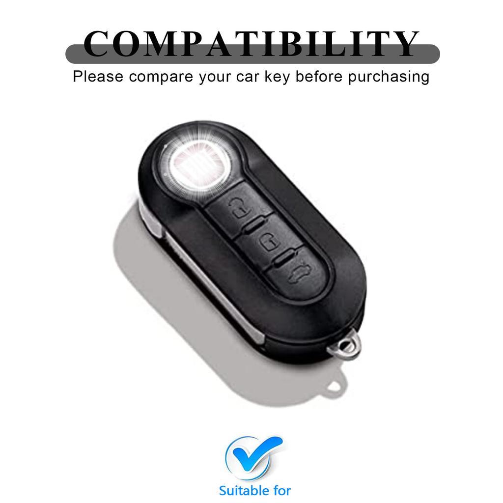 Transparent Folding Car Remote Key Shell Case Cover For Fiat 500 Panda Stilo Ducato Punto Doblo Bravo Protected Accessories