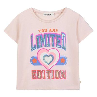 Billieblush Girls Graphic Print Sequins T-Shirt