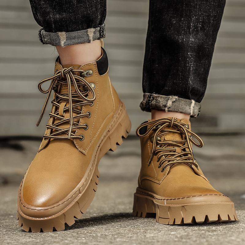 FashionMens Winter Boots Lace Up Fashion Chelsea Boots for Men Shoes Ouotdoor Fashion Men Boots Zapatos Hombre