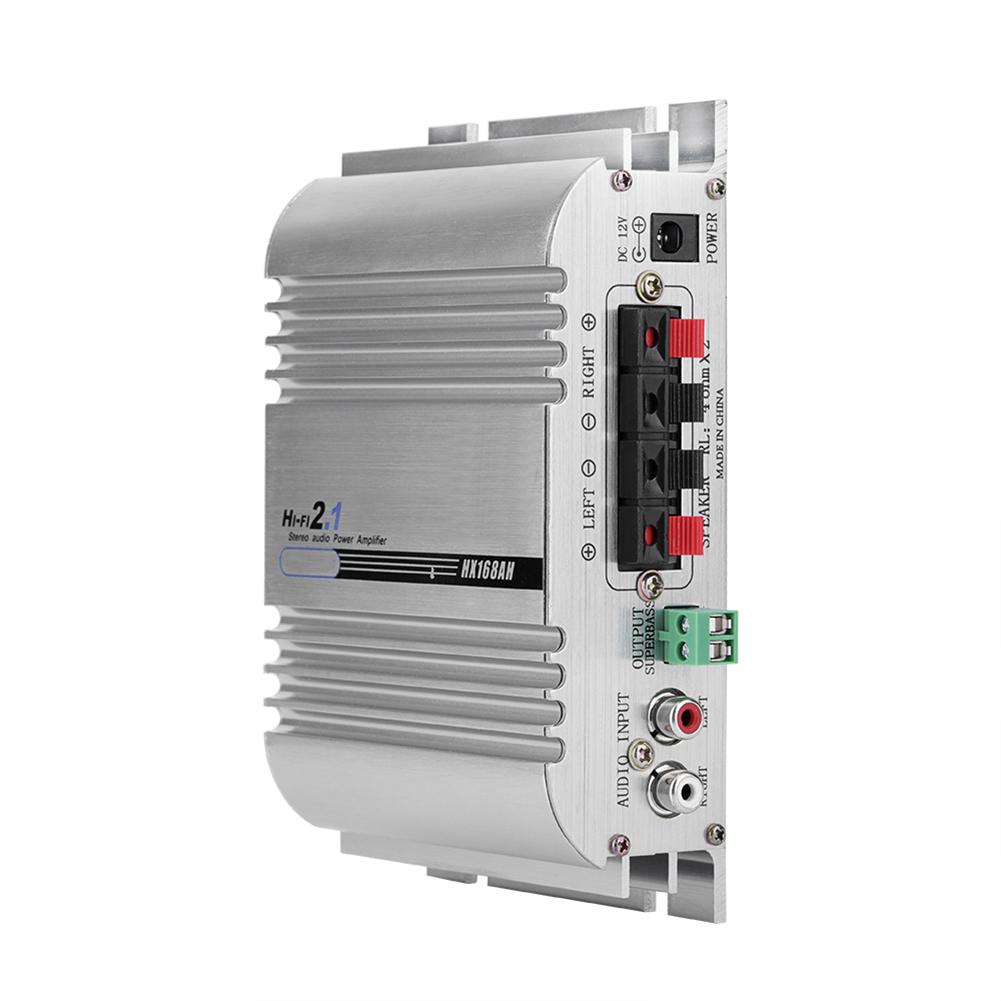 Car Amplifier 12V 2.0 + Heavy Bass Hi Fi 2.1 Channel Stereo Audio Mini AMP