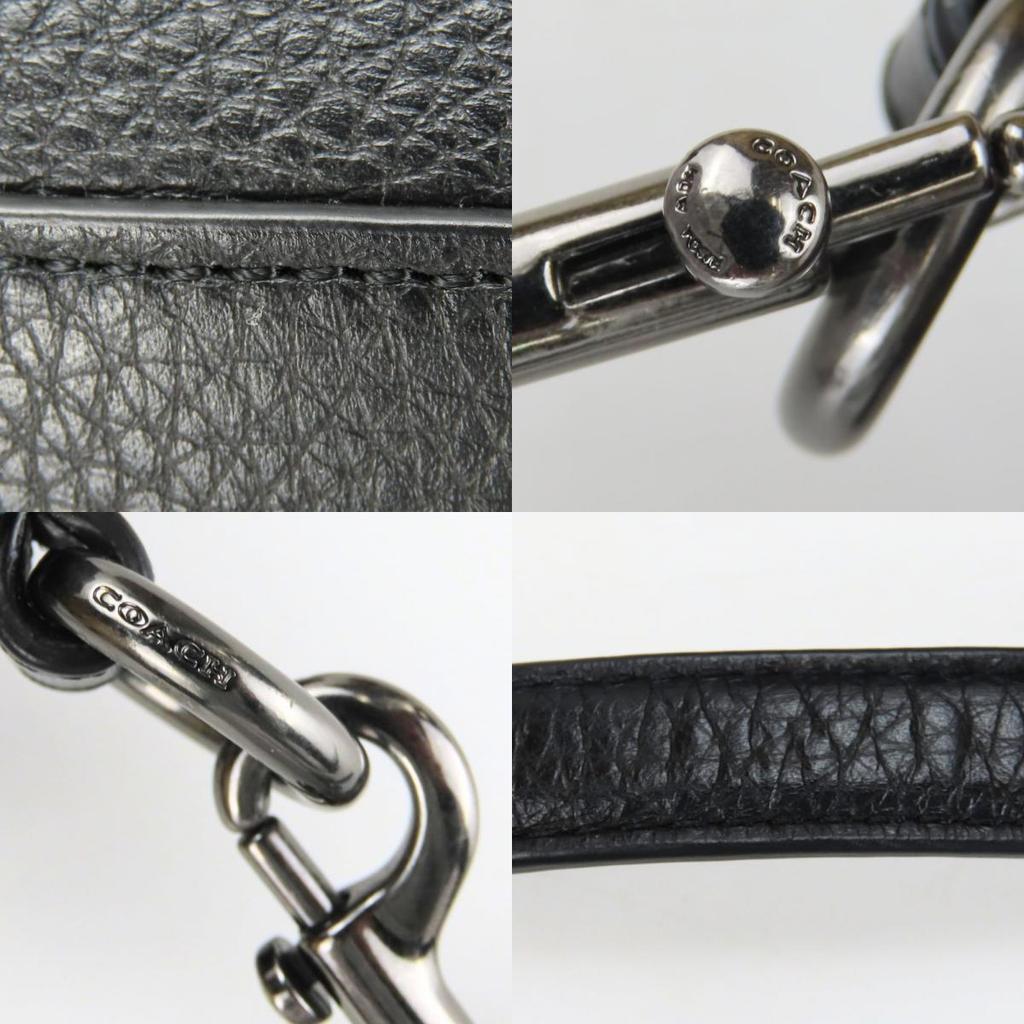 Used COACH Tote Bag F59433 Satchel Lunch Floral Nylon/leather black Red Shoulder