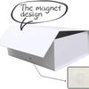 White Magnetic Closure Folding Gift Box for Weddings and Christmas, Lipstick Storage, Flip-Top Design