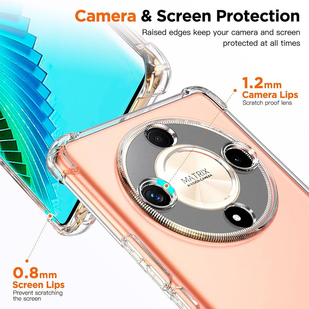 

Shockproof Soft Case For Huawei Honor Magic 6 5 4 3 Magic6 Magic5 Magic4 Pro Lite Ultimate Ultra Thin Silicone Clear Back Cover Magic6 Ultimate