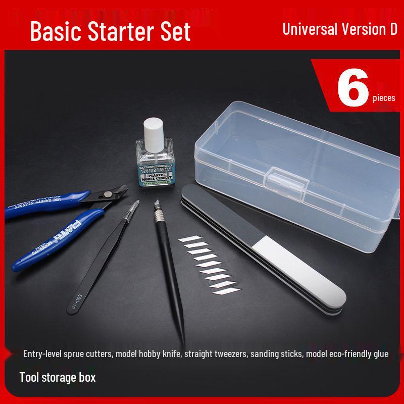 Gundam Model Beginner Kit: Sharp Nippers & Polishing Tools