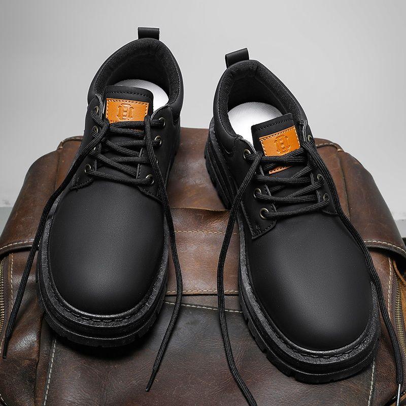 Man Casual Shoe Platform Outdoor Round Toe Leather Shoes for Men Thick Sole Luxury Sale Low Price High Quality Fashion Designer