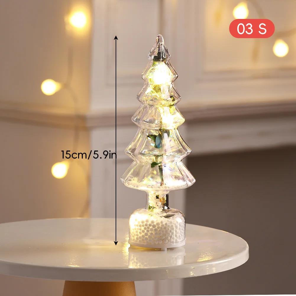 

LED Christmas Tree Night Lights - Versatile DIY Desktop Ornaments for New Year Party & Home Decorations