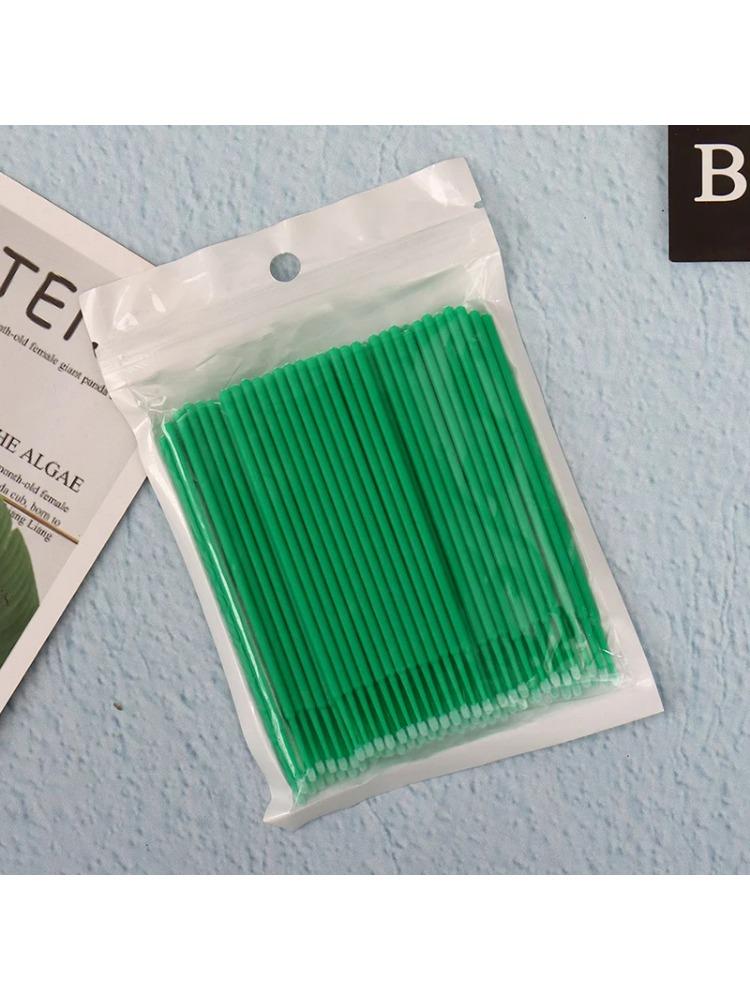 CNKESS 500pcs Disposable Micro Eyelash Brush Heads  Expanded Personal Eyelash Brush Heads  Multi-purpose Micro Brush Heads
