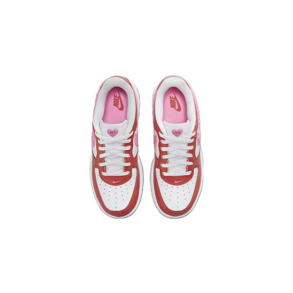 Nike Force 1 Low PS Valentines Day 2023 Kids Sneakers Red Picante-Red White FD1032-600