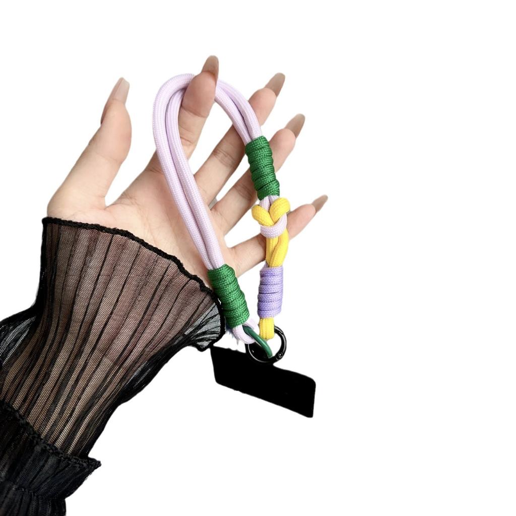 Color matching wrist lanyard short anti-lost mobile phone lanyard for men and women