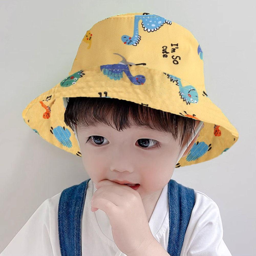 UV Protection Sun Cap Cotton Polyester Beach Cap Outdoor Kids Bucket Hat  Kids