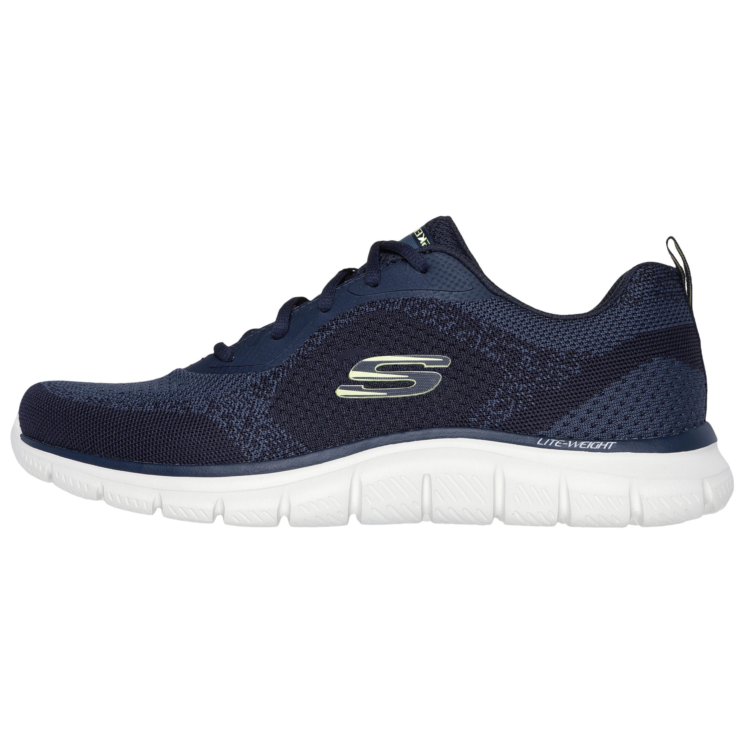 Skechers Track - Glendor Comfortable Low-Top Casual Shoes Men sneakers Navy-Blue 232699-NVLM 39.5