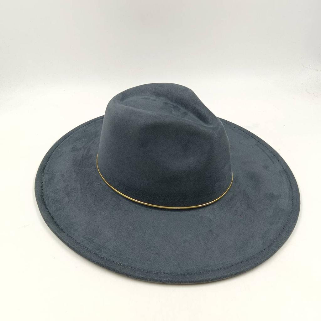 Suede Wide-brimmed Hat 9.5 Cm Brim Width Unisex Suitable for Jazz Hat Fedora Hat Church Hat Felt Hat Soft Felt Hat Panama Hat.