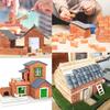100-Piece Set of 1/35 Scale Miniature Bricks, Miniature Parts, Diorama Bricks, Concrete Blocks, Model Buildings, DIY Scenery, Building, Gardening Acce