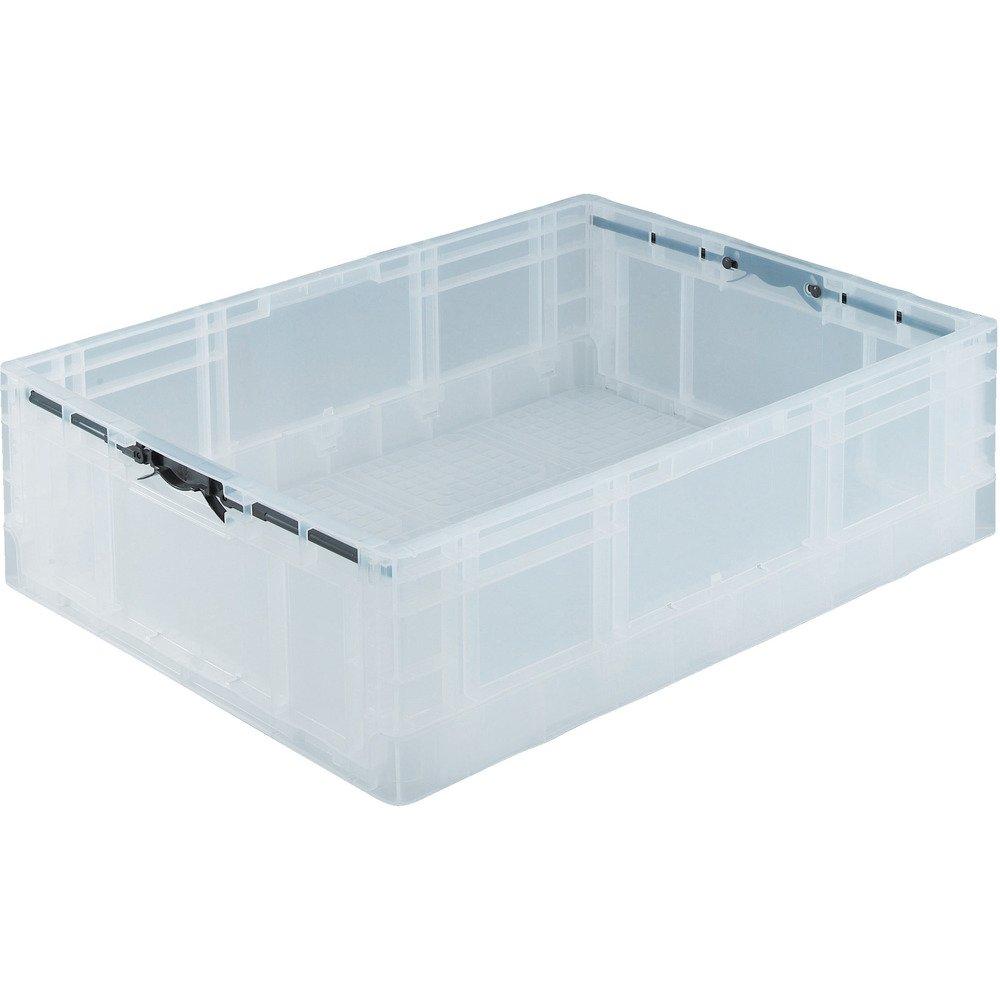 TRUSCO TPO-462-TM Foldable Container, TP Standard, 53L, Transparent, Storage Case/Box