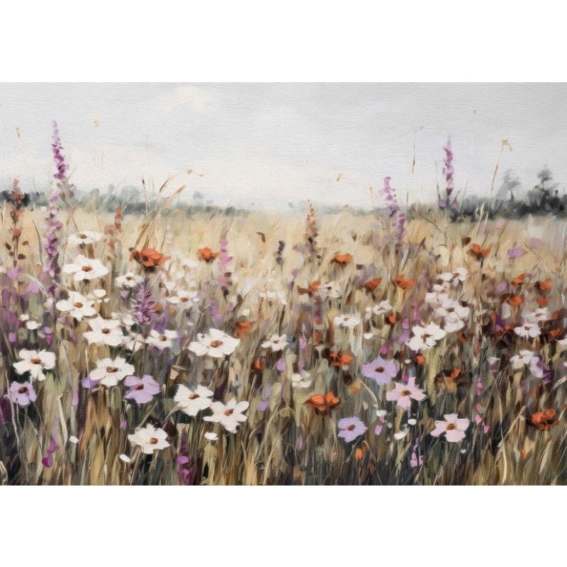 Wildflower Prints Neutral Floral Gallery Wall Decor Antique Summer Landscape Poster Garden Countryside Aesthetic Wall Decoration