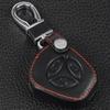 Jingyuqin Remote 3 Buttons Leather Car Key Bag Case Cover For Lada Priora Sedan Sport Kalina Granta Vesta X-Ray XRay