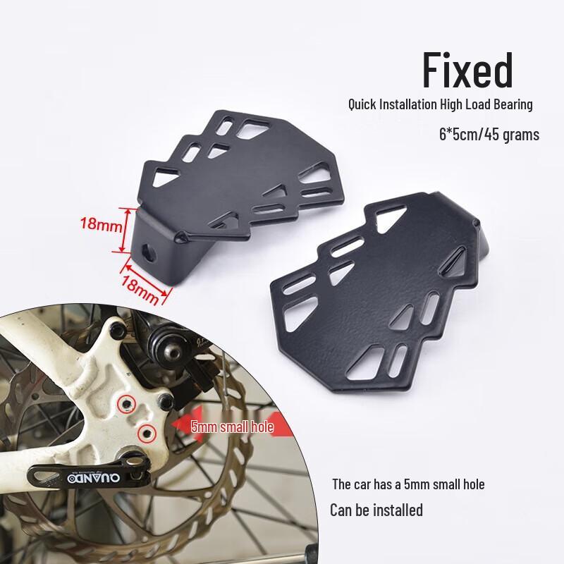 

Foldable Bicycle Rear Passenger Foot Pegs Standard