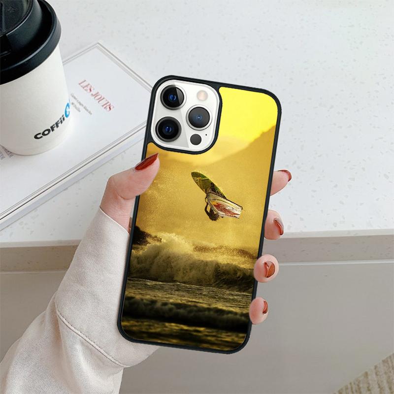 Extreme Sports Windsurf Sailing Phone Case For iPhone 17 Air 16 Pro Max 15 14 Plus 12 13 Shell Cover Coque