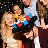 Premium PVC Aufblasbarer Pong Hut Getränkebecher-Matten Bierbecherhalter Wurfspiel Hut Poolparty