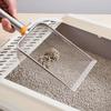 Convenient Stainless Steel Cat Litter Scoop Hanging Hole Leak Fast Cat Litter Sifter Long Handle Pet Cleanning Tool Hamsters
